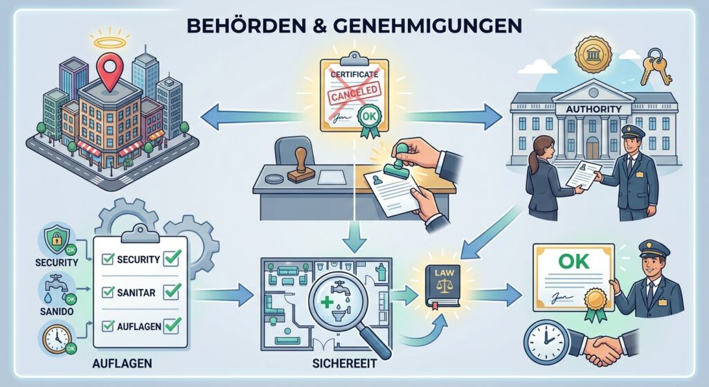 Erotikimmobilien kaufen – Geschäfte, Clubs & Investments - Behörden & Genehmigungen